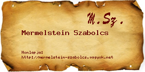 Mermelstein Szabolcs névjegykártya